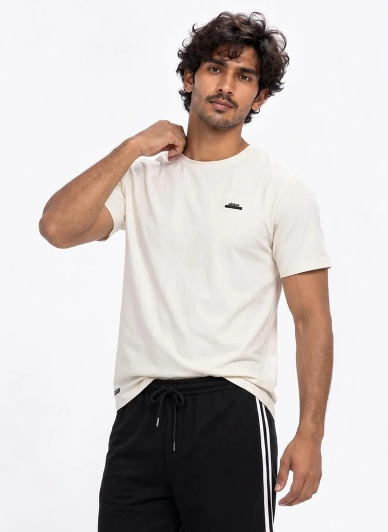 Abitos Khaki & White Double Training CoolTouch Tshirts 2 Pack for Men | Best Price UAE