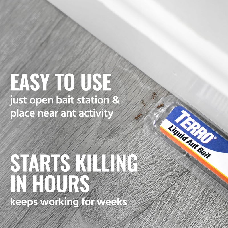 Terro محطات طُعْم قاتل النمل T300B - طُعْم سائل للقضاء على النمل - نظام الطُعْم - 12 محطة للتحكم الفعال في النمل داخل المنزل - Image 5