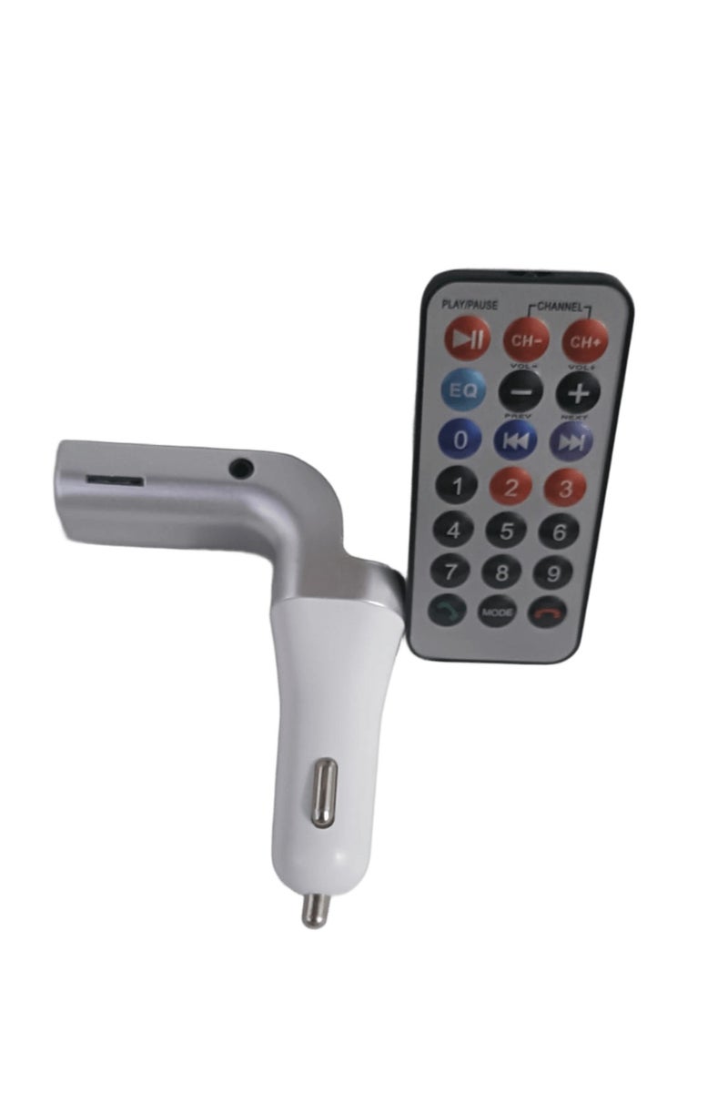 FM Transmitter with Bluetooth 5.0, MP3 Car Charger, 2 USB TF Ports, Fast Charging MD-01  - Image 3
