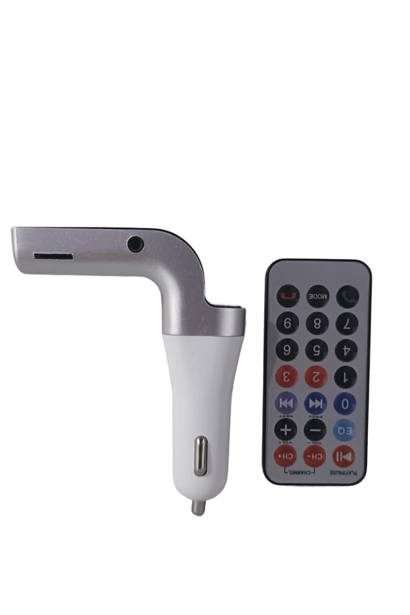 FM Transmitter with Bluetooth 5.0, MP3 Car Charger, 2 USB TF Ports, Fast Charging MD-01  - Image 1