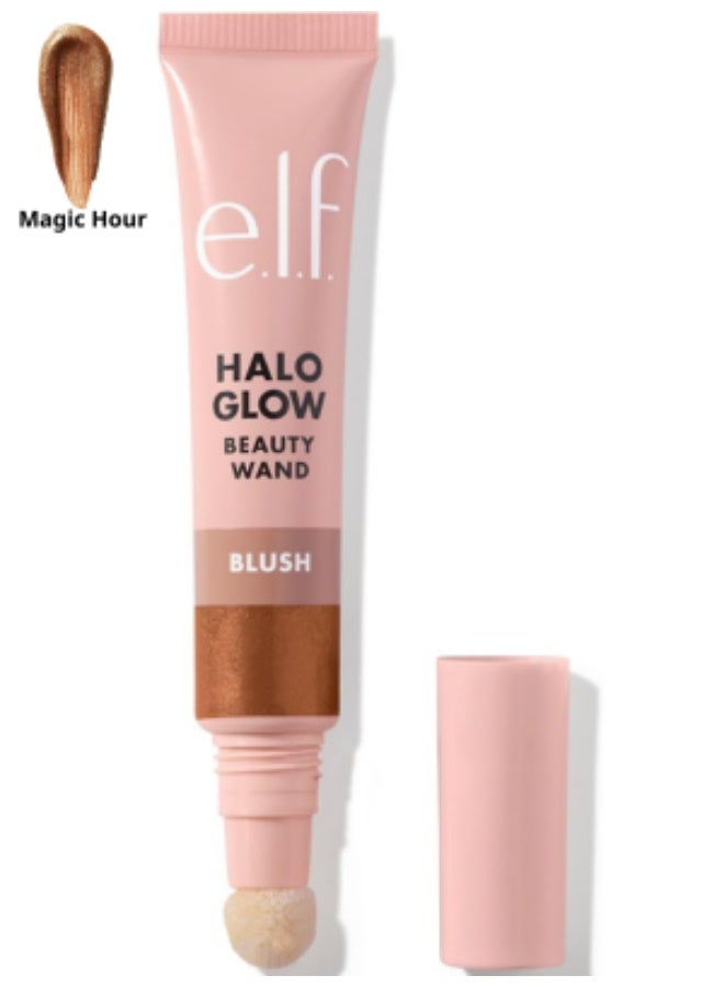 elf Halo Glow Blush Beauty Wand, Liquid Blush Wand For Radiant, Flushed Cheeks, Infused With Squalane, Vegan & Cruelty-free, Magic Hour - Image 1