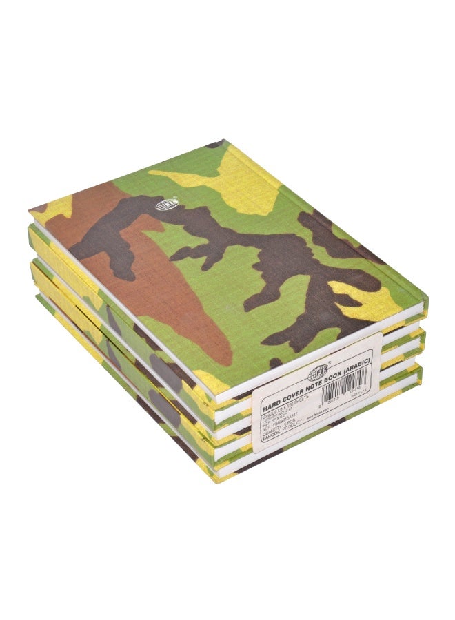 FIS Hard Cover Notebook, with Arabic Border 9X6.5in, 150-Sheets - FSNB915A317 (5-Pieces)  - Image 1