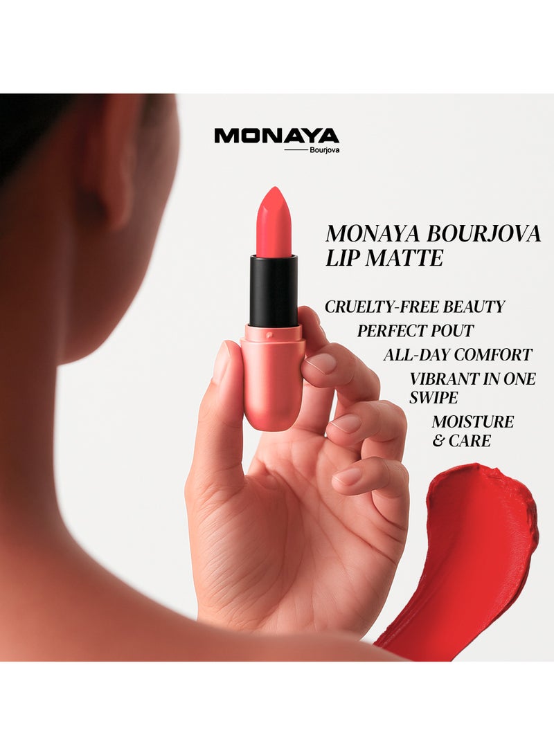 Monaya L007 Matte Lipstick，Colour Rich Original Creamy, Hydrating Satin Lipstick colors-Simply Ageless Moisture Renew Core Lipstick - Image 3