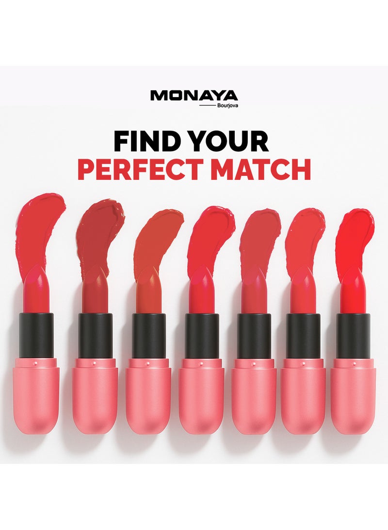 Monaya L007 Matte Lipstick，Colour Rich Original Creamy, Hydrating Satin Lipstick colors-Simply Ageless Moisture Renew Core Lipstick - Image 4