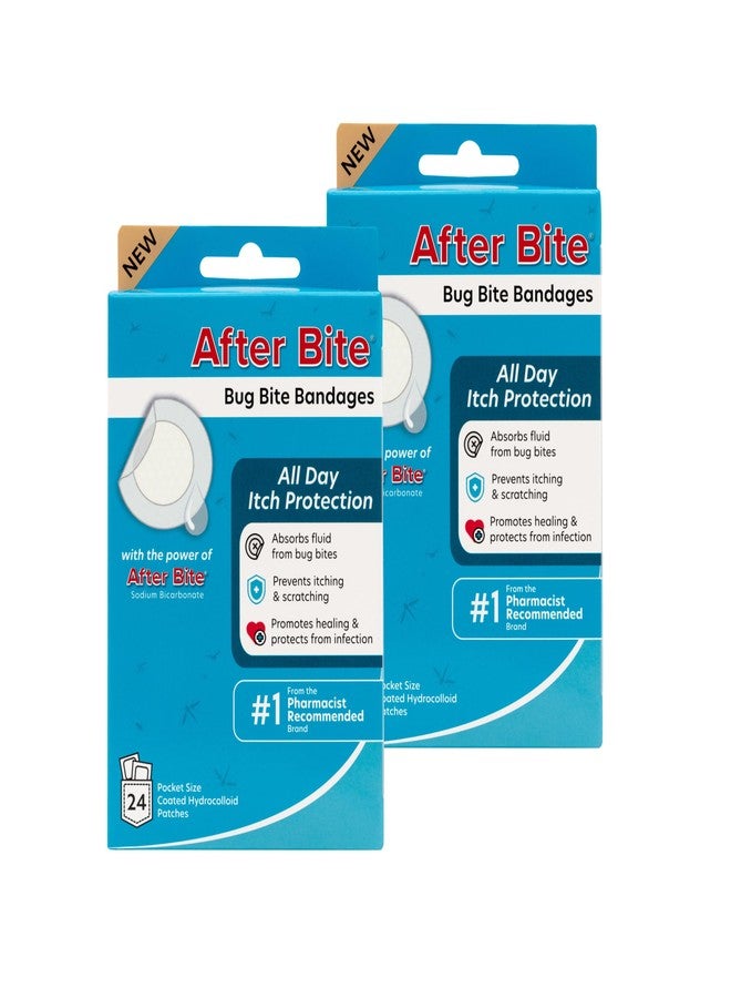 After Bite Bug Bite Bandages - Insect Bite Bandages with Sodium Bicarbonate - All-Day Itch Protection - 24 Ct (2 Pack - Image 1