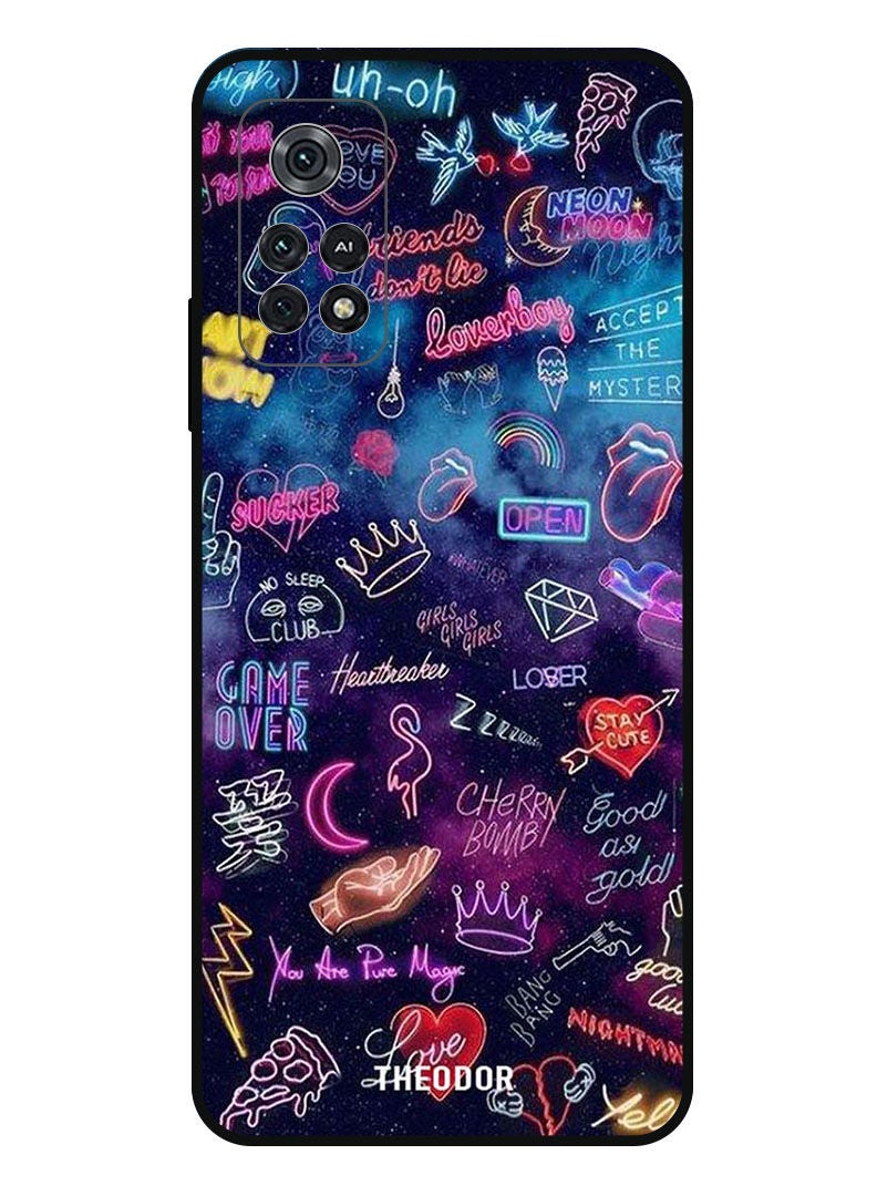 Theodor Protective Case Cover For Xiaomi Poco M4 Pro   Lights Doodle - Image 1