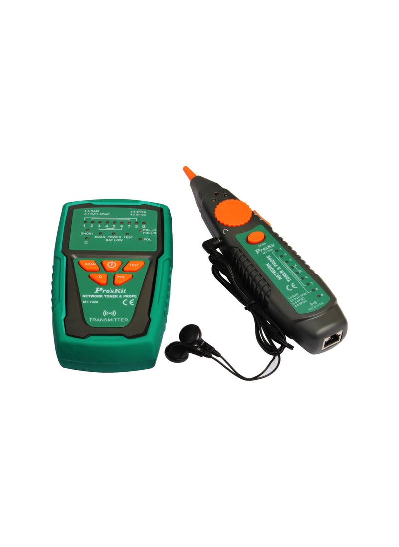ProsKit MT-7028 Network Coaxial Cables Toner Generator Probe Kit Cable Tester Wire Tracing Up To 3 Kilometer