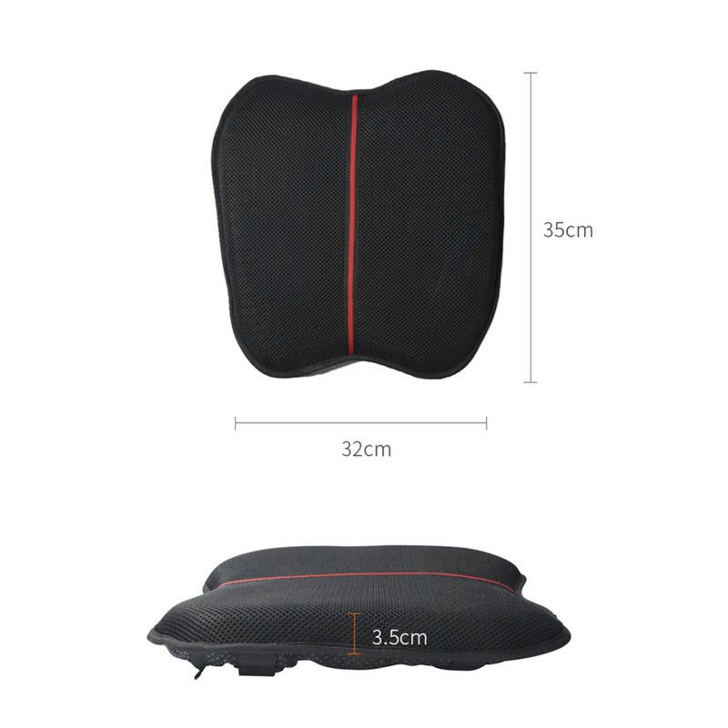 Aumotop Gel Seat Cushion: Black 3D Honeycomb Design - Breathable Shock-Absorbing With Removable Waterproof Heat Insulation Cover Motorcycle Gel Seat Cushion For Long-Distance Riders - Image 4