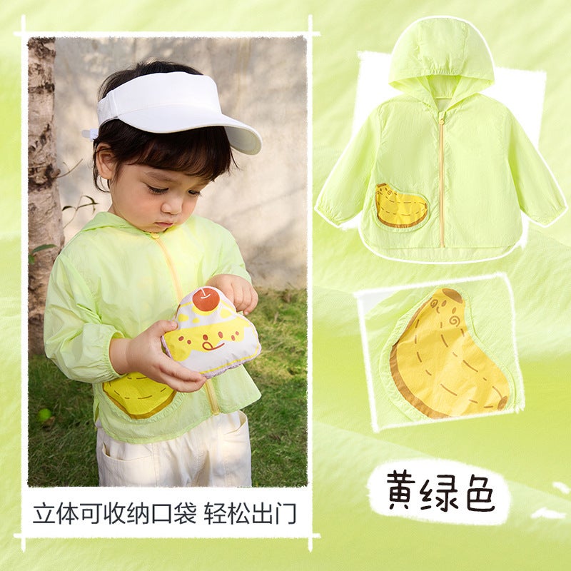 Kidsren'S Clothing 2025 Kidsren'S Summer Sun Protection Clothing For Boys And Girls, Fashionable, Light And Quick-Drying Storage Tops And Jackets - Image 1