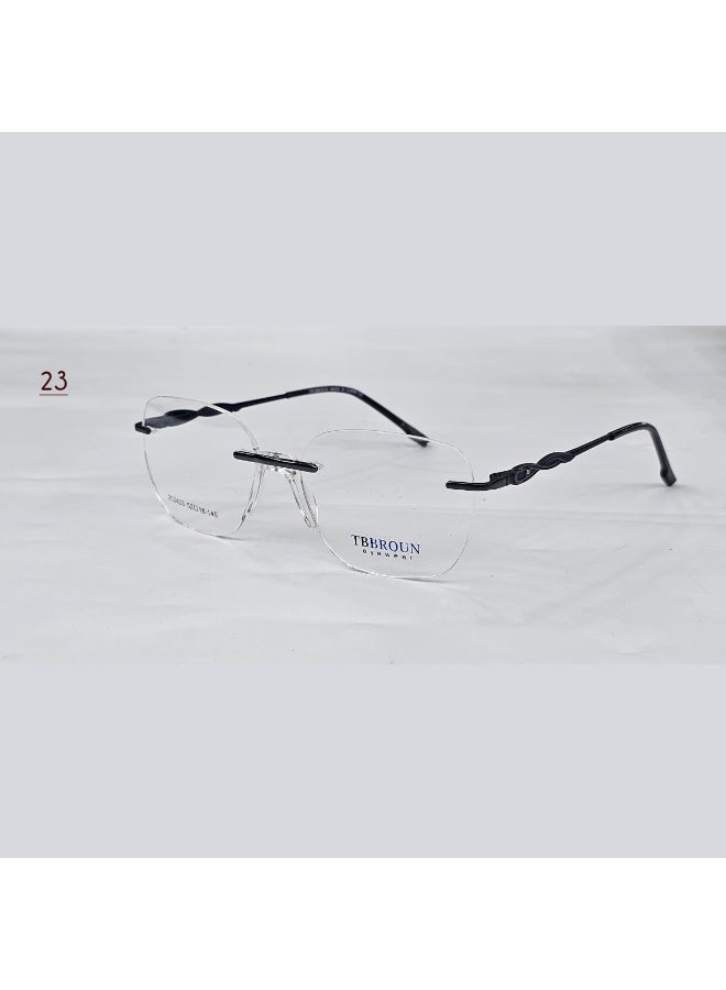Women's Rimless Prescription Eyeglasses with a Modern Elegant Design