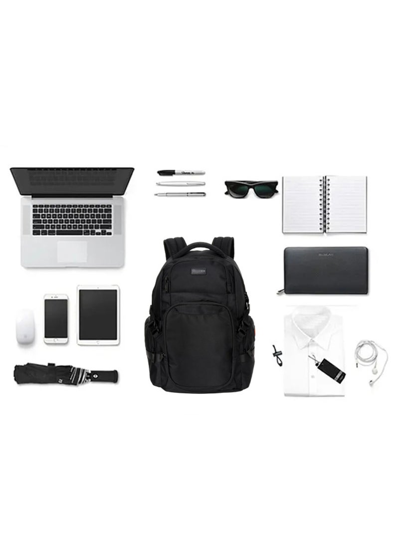 SUISSEWIN Backpack for Men Women, Large Capacity 15.6" Travel Backpack, Laptop Bags, Water-Repellent School Bag with Trolley Strap, Ergonomic Design  - Image 5