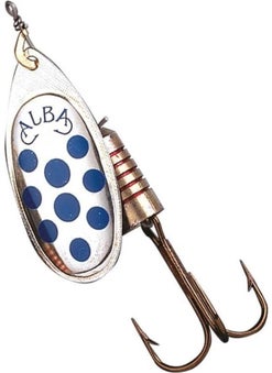 AlbaStar 202 Rems Swivel Fishing Spoon White 2.5 gr ( No: 0 ) 
