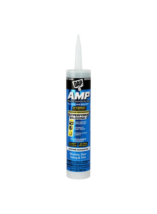 Dap AMP Seamless Indoor and Outdoor All Weather Sealant Clear 266ml - Image 1
