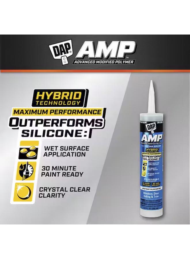 Dap AMP Seamless Indoor and Outdoor All Weather Sealant Clear 266ml - Image 2