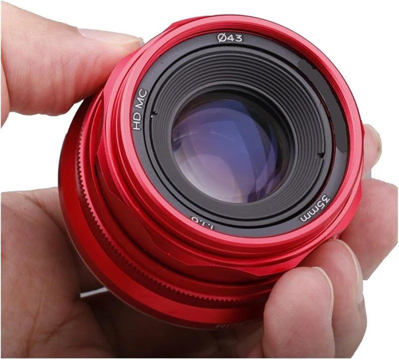 تصميم معلق موفر للمساحة عدسة 35mm F1.6 V APS-C أساسية، متوافقة مع Sony E A6600 6500 Fuji XF Canon EOS-M M50 Panasonic/Olympus Micro 4/3 (أسود، XF) - Image 4