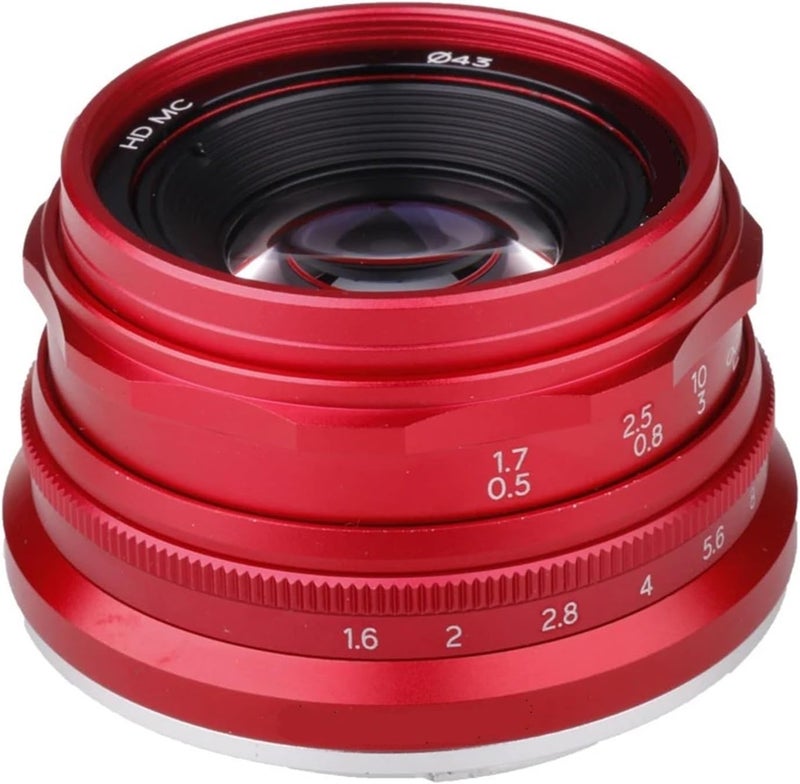 تصميم معلق موفر للمساحة عدسة 35mm F1.6 V APS-C أساسية، متوافقة مع Sony E A6600 6500 Fuji XF Canon EOS-M M50 Panasonic/Olympus Micro 4/3 (أسود، XF) - Image 3