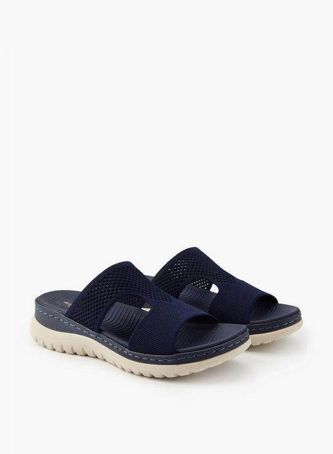 Flora Bella By Shoexpress Textured Slip-On Sandals - Image 2