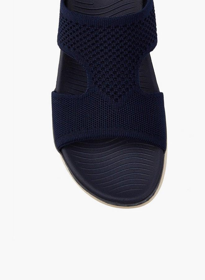 Flora Bella By Shoexpress Textured Slip-On Sandals - Image 4