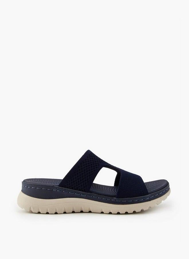 Flora Bella By Shoexpress Textured Slip-On Sandals - Image 3