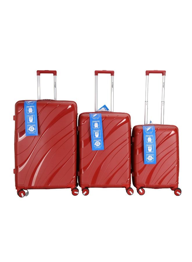 VIPTOUR 3 PCS Polypropylene Softside 360 degree Spinner Wheels Trolley Luggage Set with TSA Lock 20/24/28 Inch - Image 1