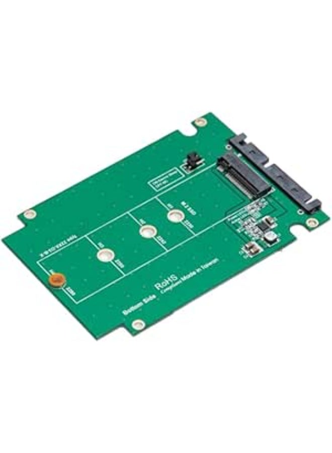 SATA III to M.2 SATA SSD Adapter Enclosure 2.5 Inch Aluminum Case Compatible with 2230/2242/2260/2280 M.2 SATA Drives for Storage Upgrade - Image 4