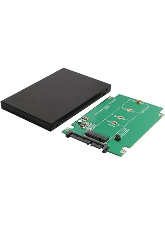 SATA III to M.2 SATA SSD Adapter Enclosure 2.5 Inch Aluminum Case Compatible with 2230/2242/2260/2280 M.2 SATA Drives for Storage Upgrade - Image 2