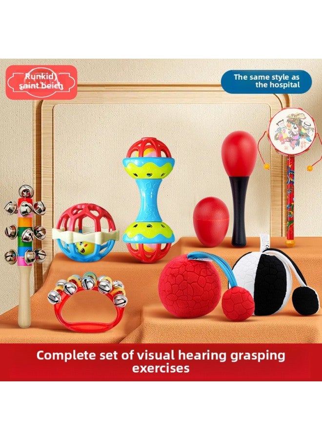 Baby Newborn Rattle Can Bite Baby Grip Training Toy Soothing Rattle Puzzle 0-6-12 Months-Color:Rattle - Image 2