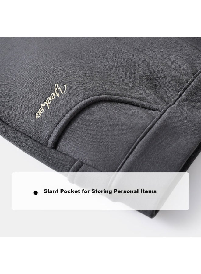 Yeehoo Girls Bell-bottom Pants Children's Trousers Big Kids Casual Thickened Fleece-lined Leggings Winter Dark Gray 140 - Image 3