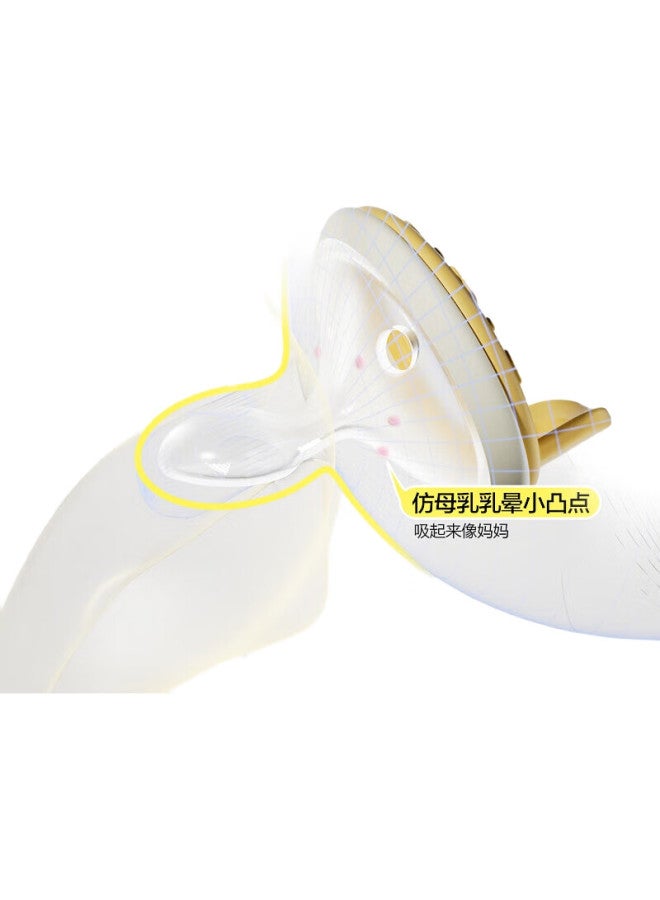 Xiaoya Elephant Xiaoya Xiangan Pacifier For Newborns 0 To 6 Months And Above, Wide Diameter, Ultra-Soft Silicone Rubber, Realistic Breast Milk Simulation - Image 2