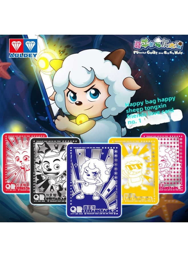 null - Genuine Pleasant Goat And Grey Wolf Animation Happy Friendship Card Peripheral Guardian Card A Whole Box Of Blind Box TV Edition-Color:[Product] Armor - God Of War Bag (second Edition)-Specifications:End Box For Sale - Image 1