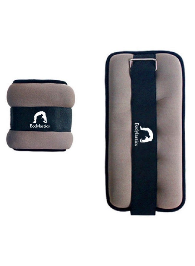 Bodylastics أوزان كاحل Bodylastics 2 كجم (2 كجم × 2 = 4 كجم) صديقة للبشرة ناعمة من النيوبرين أحزمة قابلة للتعديل للجنسين للمشي، الجري، تدريب القوة، تمارين اللياقة البدنية، - Image 1
