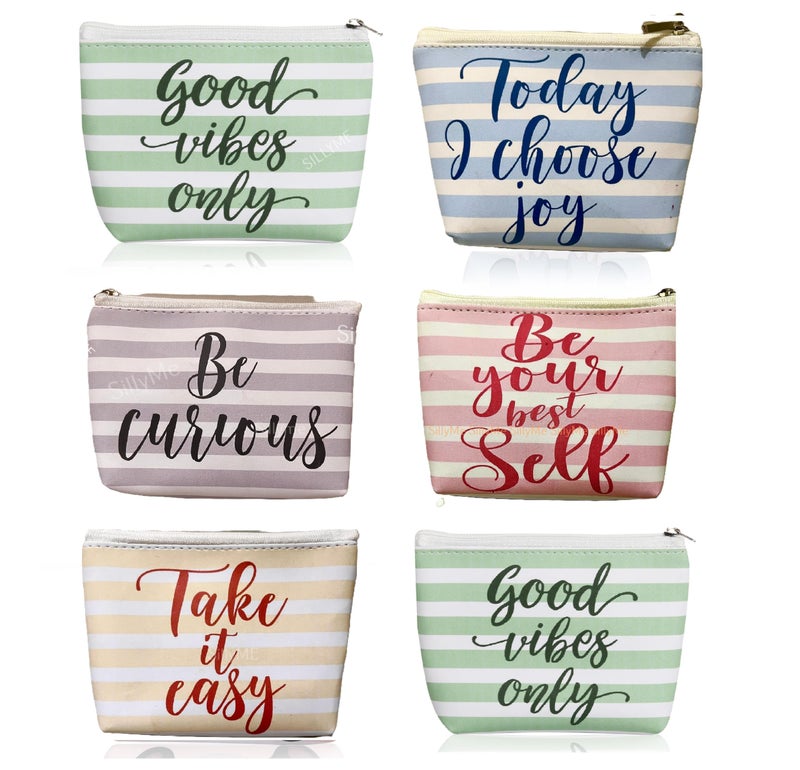 Sillyme 6pcs Cute Animal Design Mini Makeup Pouches, Coin Purse Pocket Cosmetic Bag Travel Organizer for Lipstick Jewelry Earphones - Return Gifts Birthday Party for Kids, Return Gift for Kids Birthday - Image 4