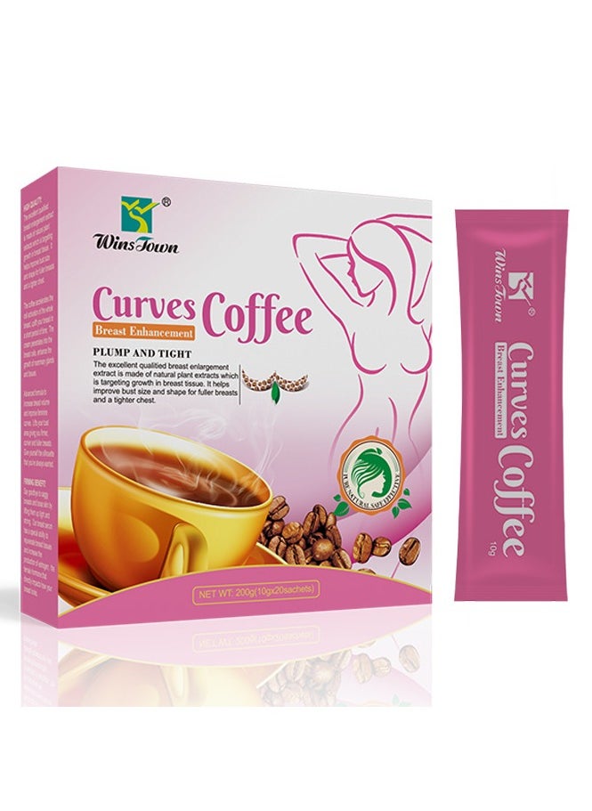 Wins Town Curves Coffee, Chest Enlargement And Lifting Bust Coffee 20 Bags  - Image 1