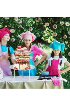 Y&D 3 PCS Acrylic Cake Stands, Clear Flower Shape Countertop Dessert Display Riser, Cupcake Stand Holder, Suitable for Wedding, Bakery, Birthday Party  - Image 4