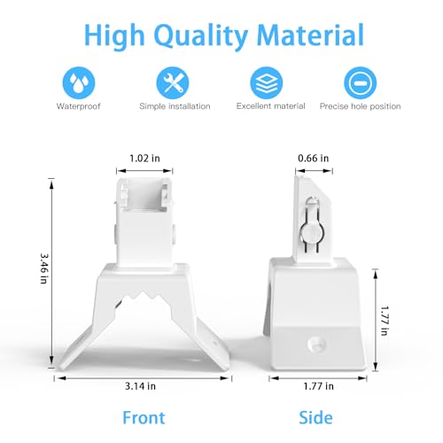 OkeMeeo Outside Wall Corner Mount for eufy SoloCam S340, SoloCam E30, SoloCam E42 and 4G LTE Cam S330 - Image 3