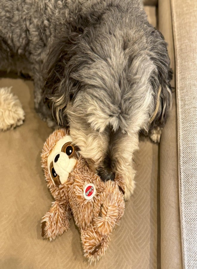 SPOT Fun Sloth Dog Toy - Soft, Stuffed, Squeaky, Plush Fabric Toy for Mini and Small Dogs and Puppies, Enrichment for Light Chewers and Cuddlers, 7in - Image 3