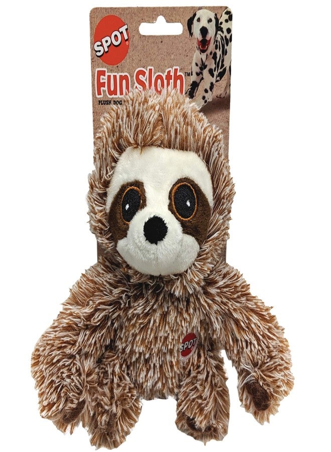 SPOT Fun Sloth Dog Toy - Soft, Stuffed, Squeaky, Plush Fabric Toy for Mini and Small Dogs and Puppies, Enrichment for Light Chewers and Cuddlers, 7in - Image 1