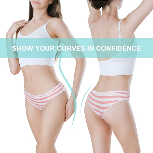 YOMORIO Hot Cute Japanese Style Blue&pink Stripe Panties Bikini Cosplay Cotton Underwear Blue/Pink (Thong? Free Size - Image 5