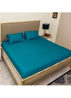 Home-Tex Design 3 Piece Hometex Design 100% Cotton King Size Printed Flat Sheet Set GRAPHIC MULTI - 1 Flat Sheet (240x260 cm) + 2 Pillow Covers (50x80 cm)  - Image 1