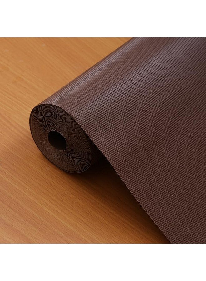 Easy Home EASYHOME Multipurpose EVA Anti-Slip Mat (45cm x 5 Meter, Brown) - Waterproof, Washable Shelf Liner Roll Sheet for Kitchen, Bathroom, Drawers, Cabinets, Fridge & Table Mat - Image 1