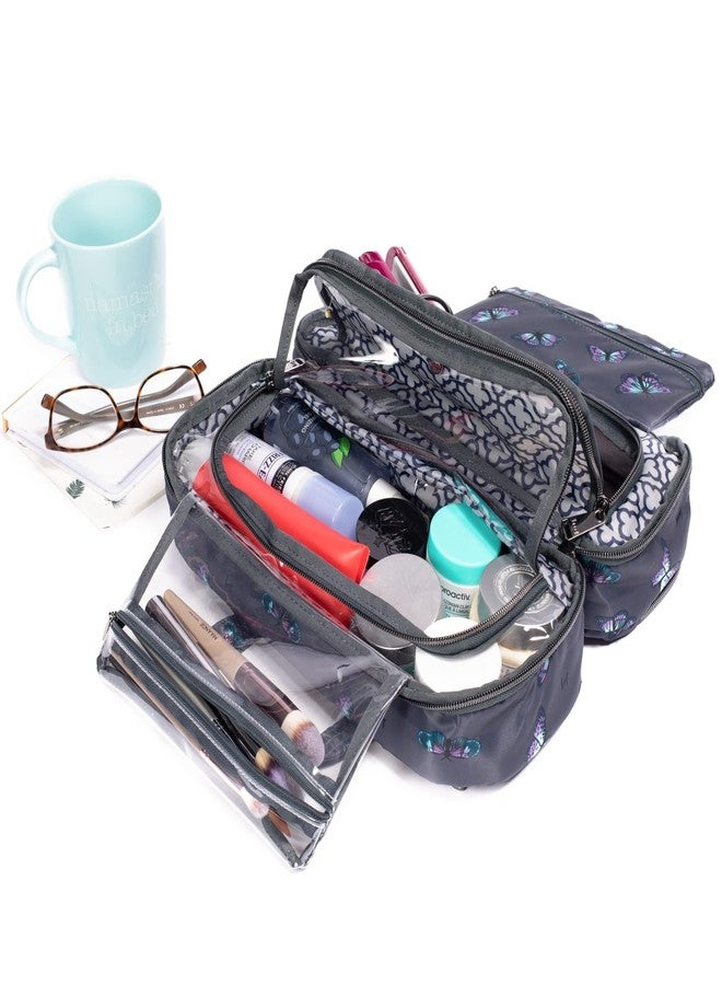 Lug Flatbed Slim Cosmetic Case, PAWS NAVY - Image 4