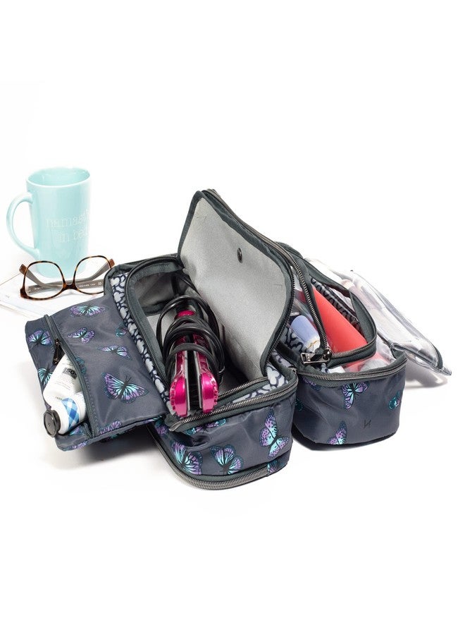 Lug Flatbed Slim Cosmetic Case, PAWS NAVY - Image 3