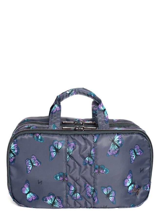 Lug Flatbed Slim Cosmetic Case, PAWS NAVY - Image 5