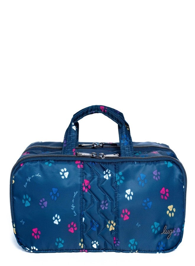 Lug Flatbed Slim Cosmetic Case, PAWS NAVY - Image 1