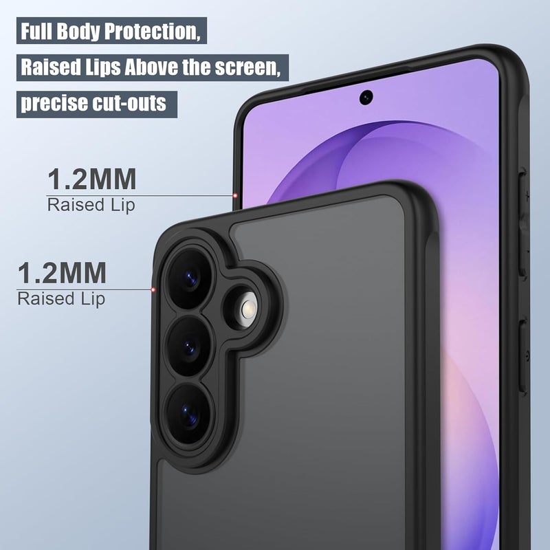 Demark Matte Case for Samsung Galaxy S26,Frosted Translucent Back Phone Cover,Shockproof Drop Protection Cover for Galaxy S26 (Galaxy S26) - Image 2