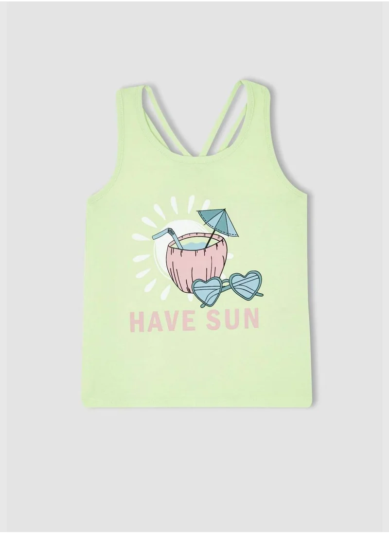 DeFacto Regular Fit Slogan Print Vest