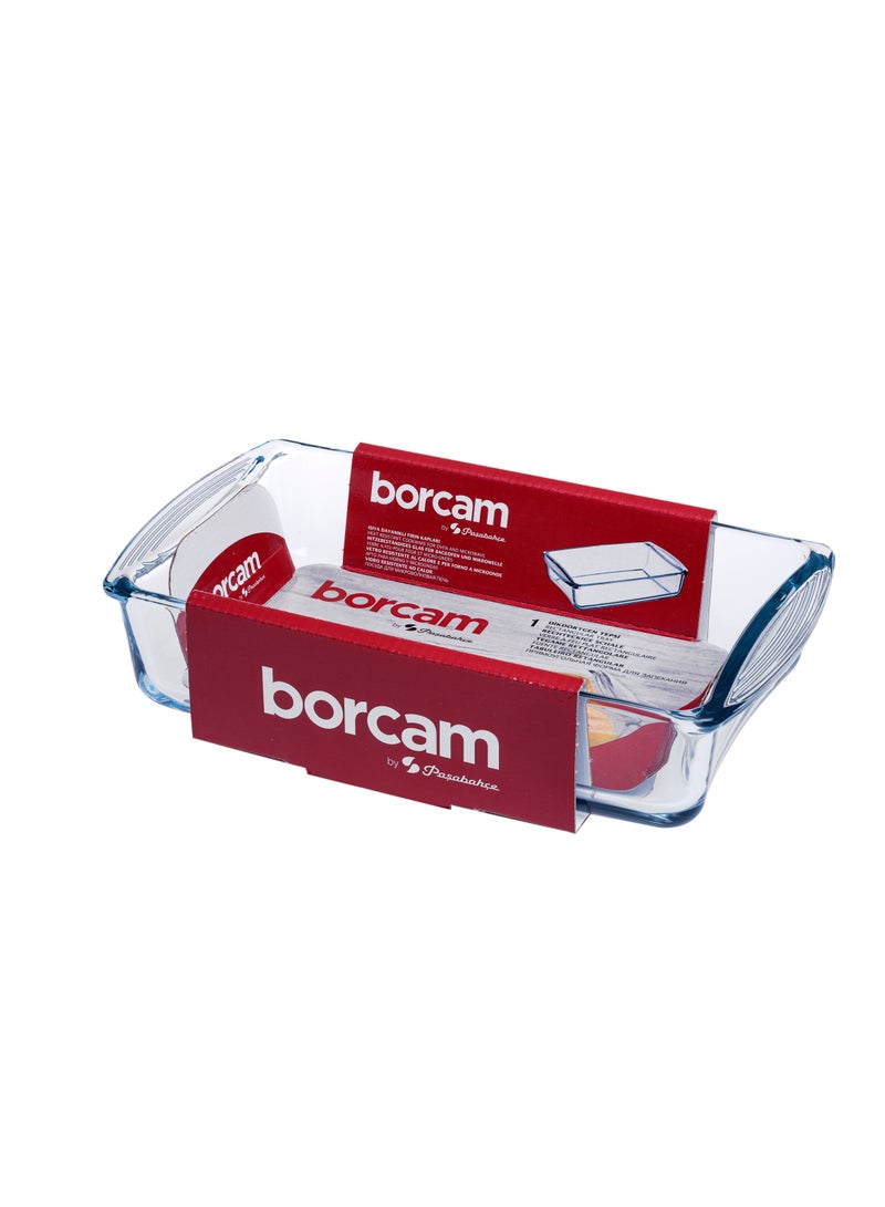 Borcam Midi Rectangular Glass Baking Tray 1320 ml 26x15x5.5 cm - Image 2