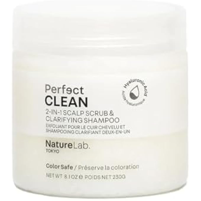 NatureLab. TOKYO PERFECT SHINE CLARIFYING SCALP SCRUB: 2-IN-1 SHAMPOO AND SCALP SCRUB HAIR TREATMENT TO CLARIFY AND REMOVE PRODUCT BUILDUP FOR IMMENSE SHINE I 8.1 OZ / 230G - Image 1