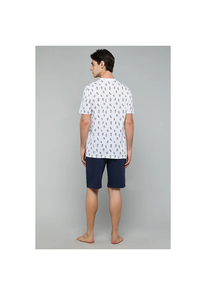 R&b Printed Shorts Lounge Set