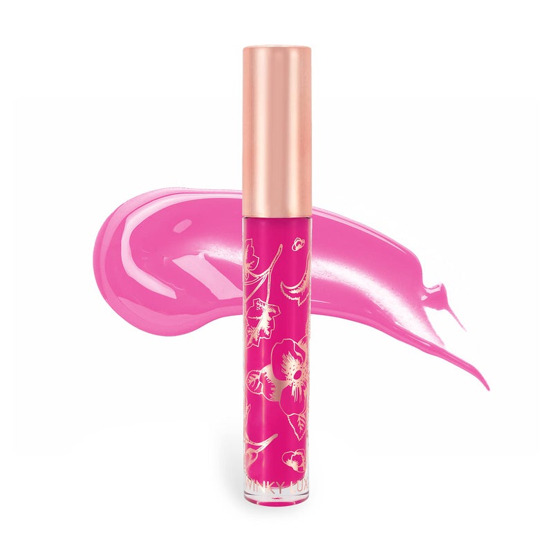 Winky Lux Prickly Pear Fruity Gloss pH Lip Stain, Non Sticky Lip Gloss, Tinted Lip Oil, Lip Lacquer, Yummy Fruit Lip Gloss, Jojoba Oil for Hydration & Shine, in Soft Vanilla Scent - Image 1
